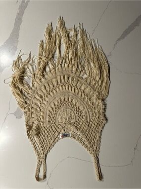 India Boutique Crochet Lace Top - Cream